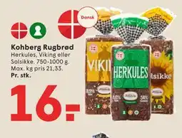 SPAR Kohberg Rugbrød tilbud