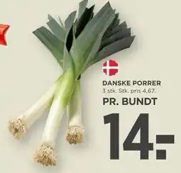 MENY DANSKE PORRER tilbud