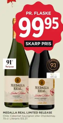 MENY MEDALLA REAL LIMITED RELEASE tilbud