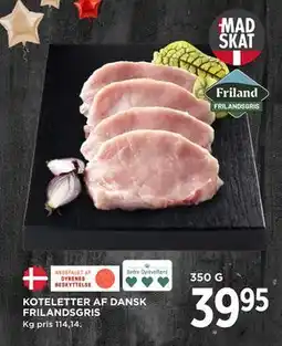 MENY KOTELETTER AF DANSK FRILANDSGRIS tilbud