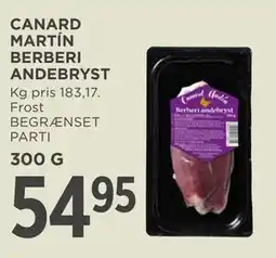 MENY CANARD MARTÍN BERBERI ANDEBRYST tilbud