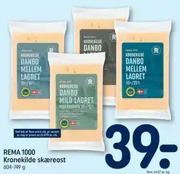 REMA 1000 REMA 1000 Kronekilde skæreost tilbud