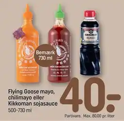 REMA 1000 Flying Goose mayo, chilimayo eller Kikkoman sojasauce tilbud