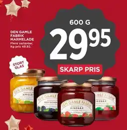 MENY DEN GAMLE FABRIK MARMELADE tilbud