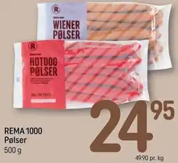 REMA 1000 REMA 1000 Pølser tilbud