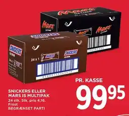 MENY SNICKERS ELLER MARS IS MULTIPAK tilbud