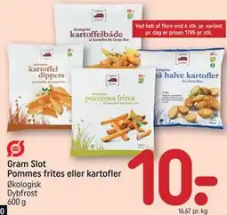 REMA 1000 Gram Slot Pommes frites eller kartofler tilbud