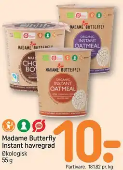 REMA 1000 Madame Butterfly Instant havregrød tilbud