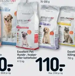 REMA 1000 Excellent Pet Hunde-, hvalpe- eller kattefoder tilbud