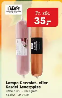 Poetzsch Padborg Lampe Cervalat- eller Sardel/Leverpølse tilbud