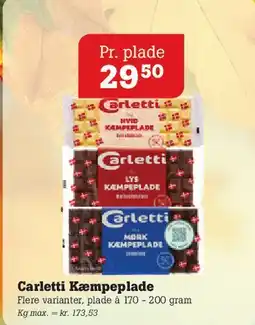 Poetzsch Padborg Carletti Kæmpeplade tilbud