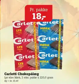 Poetzsch Padborg Carletti Chokopålæg tilbud
