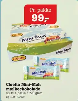 Poetzsch Padborg Cloetta Mini-Muh mælkechokolade tilbud