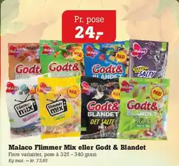 Poetzsch Padborg Malaco Flimmer Mix / Godt & Blandet tilbud