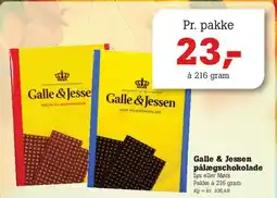 Poetzsch Padborg Galle & Jessen pålægschokolade tilbud
