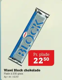 Poetzsch Padborg Wawi Block chokolade tilbud