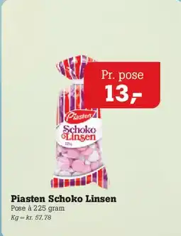 Poetzsch Padborg Piasten Schoko Linsen tilbud
