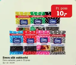 Poetzsch Padborg Evers slik sukkerfri tilbud