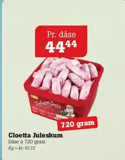 Poetzsch Padborg Cloetta Juleskum tilbud