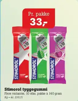 Poetzsch Padborg Stimorol tyggegummi tilbud