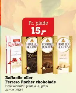 Poetzsch Padborg Raffaello eller Ferrero Rocher chokolade tilbud