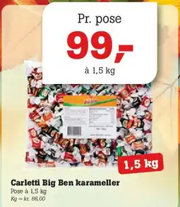 Poetzsch Padborg Carletti Big Ben karameller tilbud