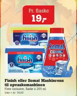 Poetzsch Padborg Finish eller Somat Maskinrens til opvaskemaskinen tilbud
