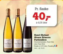 Poetzsch Padborg Henri Ehrhart Alsace Réserve Particulière tilbud
