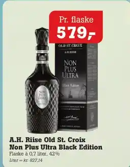 Poetzsch Padborg A.H. Riise Old St. Croix Non Plus Ultra Black Edition tilbud