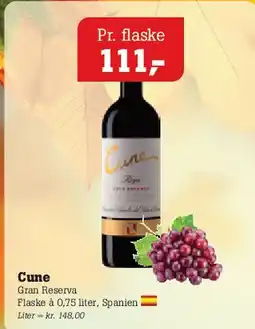 Poetzsch Padborg Cune Gran Reserva tilbud