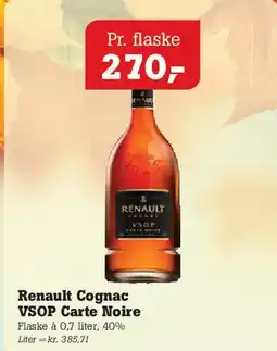 Poetzsch Padborg Renault Cognac VSOP Carte Noire tilbud