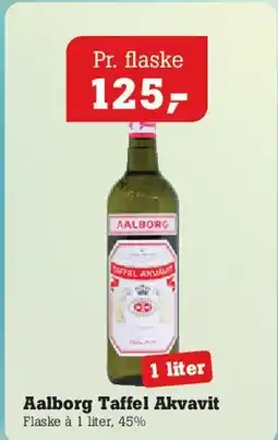 Poetzsch Padborg Aalborg Taffel Akvavit tilbud