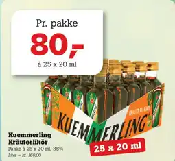 Poetzsch Padborg Kuemmerling Kräuterlikör (pakke) tilbud