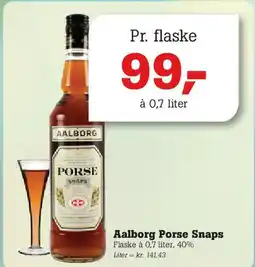 Poetzsch Padborg Aalborg Porse Snaps tilbud