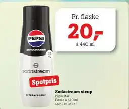 Poetzsch Padborg Sodastream sirup (Pepsi) tilbud
