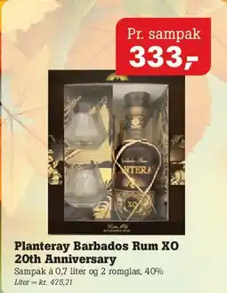Poetzsch Padborg Plantation Barbados Rum XO 20th Anniversary tilbud