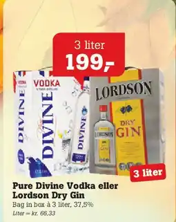 Poetzsch Padborg Pure Divine Vodka eller Lordson Dry Gin tilbud
