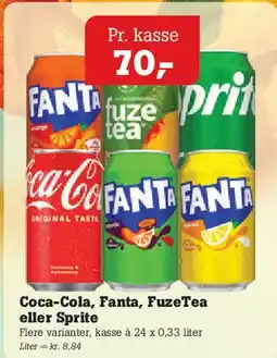 Poetzsch Padborg Coca‑Cola, Fanta, FuzeTea eller Sprite tilbud