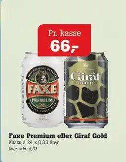 Poetzsch Padborg Faxe Premium eller Giraf Gold tilbud