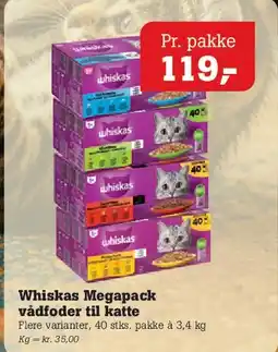Poetzsch Padborg Whiskas Megapack vådfoder til katte tilbud