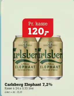 Poetzsch Padborg Carlsberg Elephant 7,2% tilbud