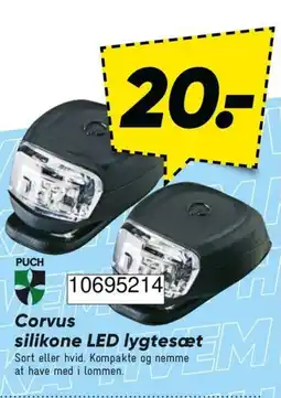 Bilka Puch Corvus silikone LED lygtesæt tilbud
