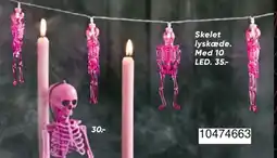Bilka Skelet lyskæde tilbud