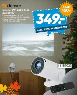 Bilka Denver PR-2500 FHD projektor tilbud