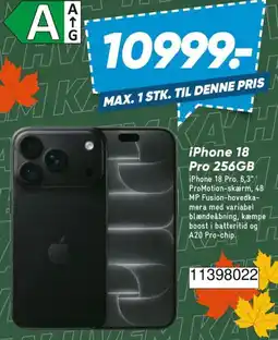 Bilka iPhone 18 Pro 256GB tilbud