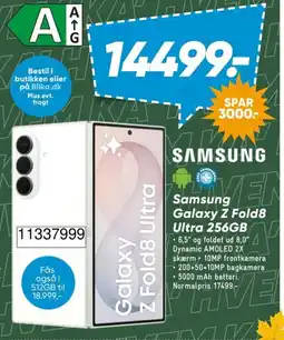 Bilka Samsung galaxy z fold8 ultra 256gb tilbud