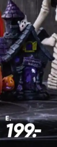 Bilka Halloween hus med LED tilbud