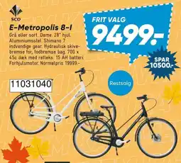 Bilka SCO E-Metropolis 8-l tilbud