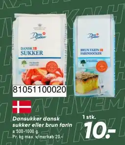 Bilka Dansukker dansk sukker eller brun farin tilbud