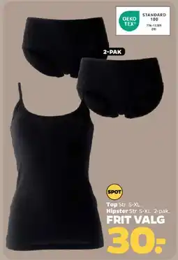 Netto Top / Hipster 2-pak tilbud